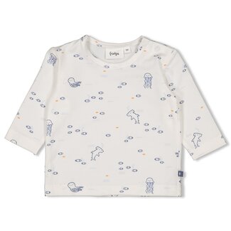 Feetje Feetje - Longsleeve AOP Offwhite - Blue Ocean