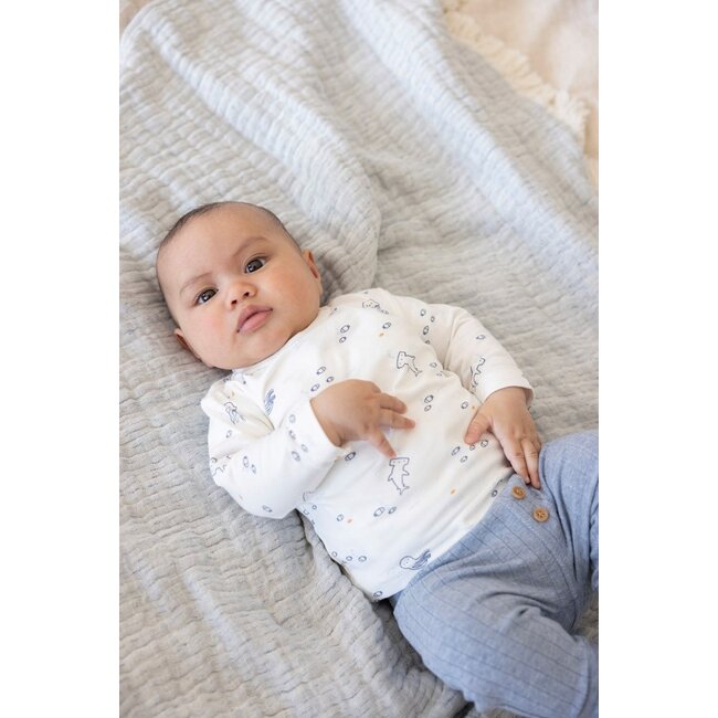 Feetje - Longsleeve AOP Offwhite - Blue Ocean