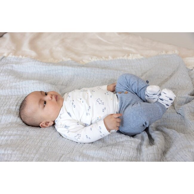 Feetje - Longsleeve AOP Offwhite - Blue Ocean
