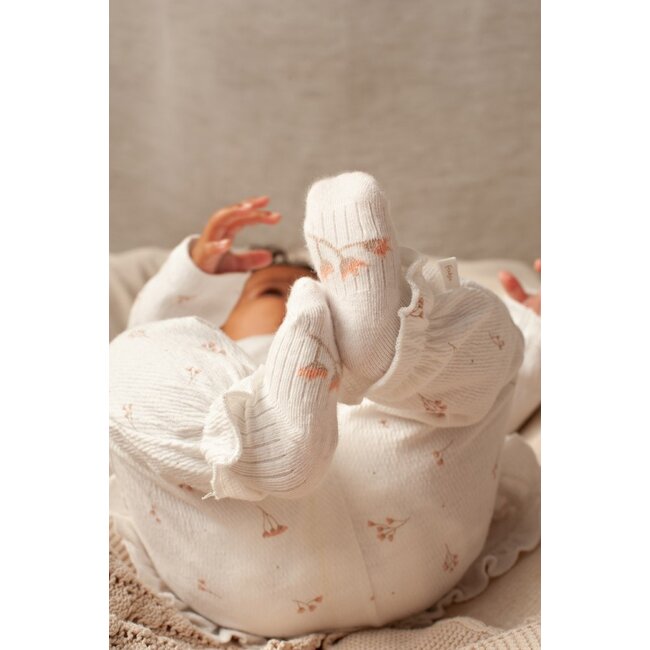 Feetje - Sokken Offwhite - Delicate Flower
