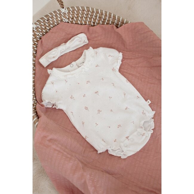 Feetje - Romper Crinkle AOP Offwhite - Delicate Flower