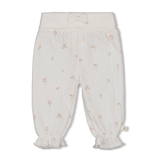 Feetje Feetje - Broek Crinkle AOP Offwhite - Delicate Flower