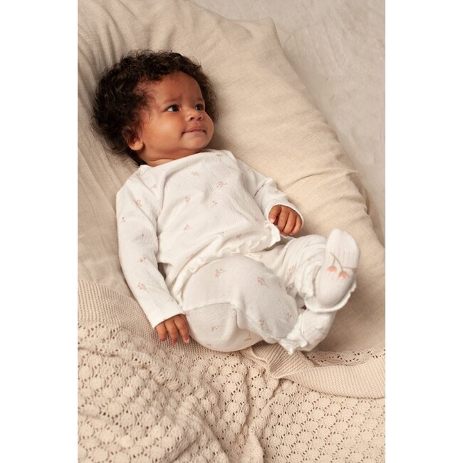 Feetje - Broek Crinkle AOP Offwhite - Delicate Flower