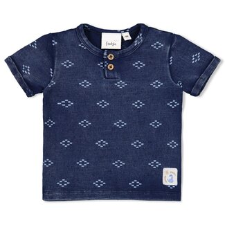 Feetje Feetje - T-shirt AOP Indigo - Sssiesta