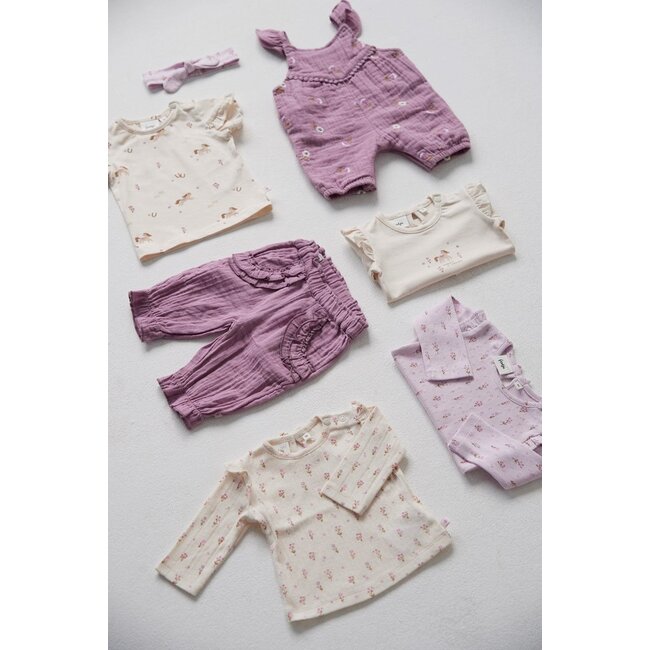 Feetje - Longsleeve Offwhite - Flower Ranch