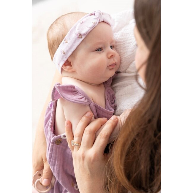 Feetje - Jumpsuit Mousseline AO Embroidery Violet - Flower Ranch