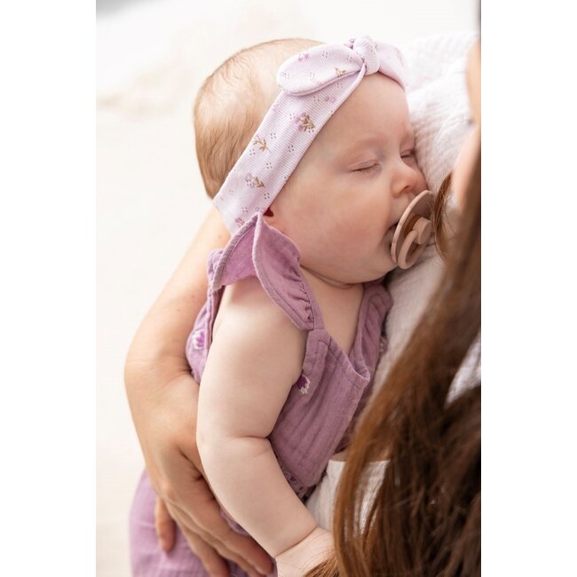 Feetje - Jumpsuit Mousseline AO Embroidery Violet - Flower Ranch