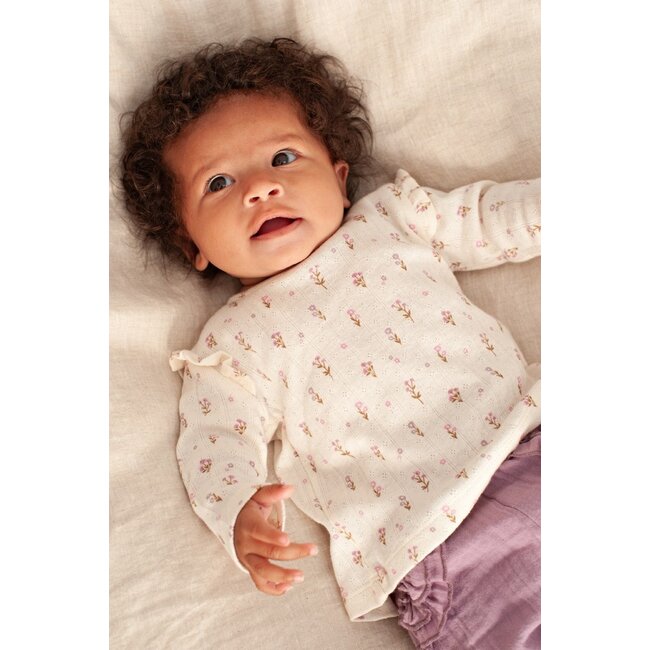 Feetje - Broek Mousseline Violet - Flower Ranch