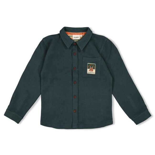 Sturdy - Overhemd Petrol - Chasing Trails