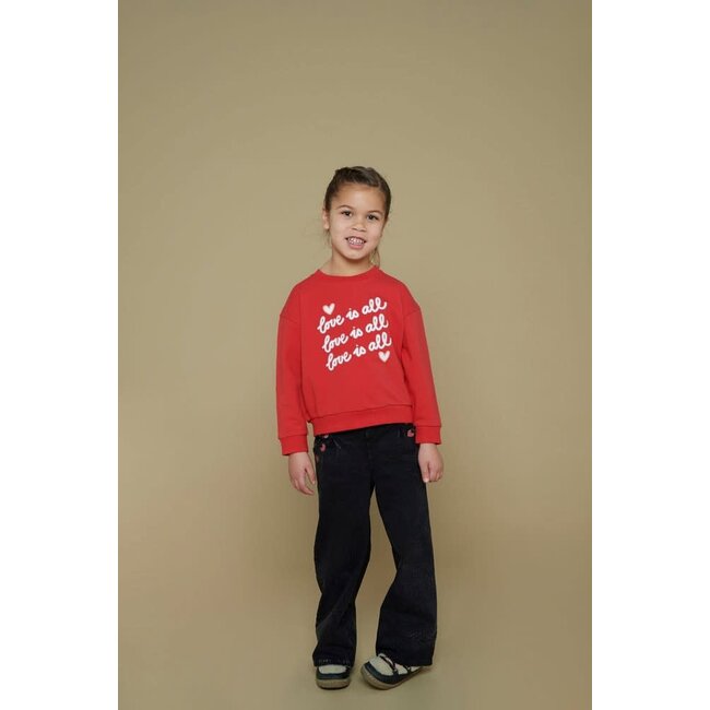 Jubel - Sweater Rood - Queen Of Hearts