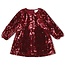 Jubel - Pailetten Jurk Bordeaux - Queen Of Hearts