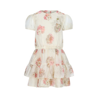 Le Chic Le Chic - Ruffled Dress Salsma - Off White Bouquet