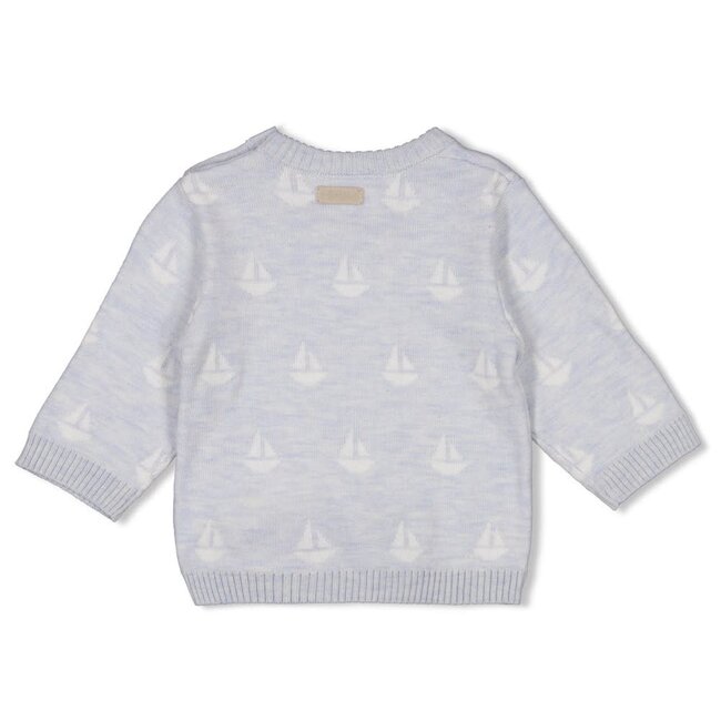 Feetje - Sweater Gebreid AO Blauw Melange - The Knits