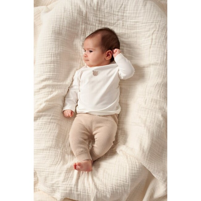 Feetje - Longsleeve Embroidery Beer Offwhite - The Knits