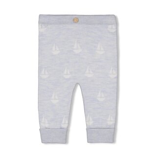 Feetje Feetje - Broek Gebreid AO Blauw Melange - The Knits