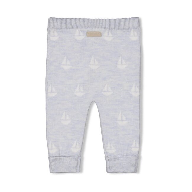 Feetje - Broek Gebreid AO Blauw Melange - The Knits