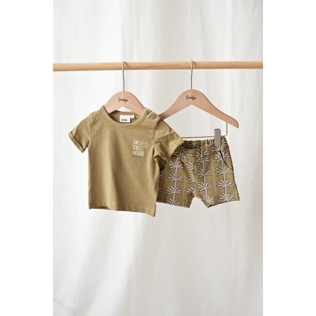 Feetje - T-shirt Groen - Safari Savage