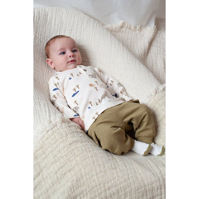 Feetje - Broek Groen - Safari Savage