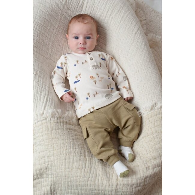 Feetje - Broek Groen - Safari Savage