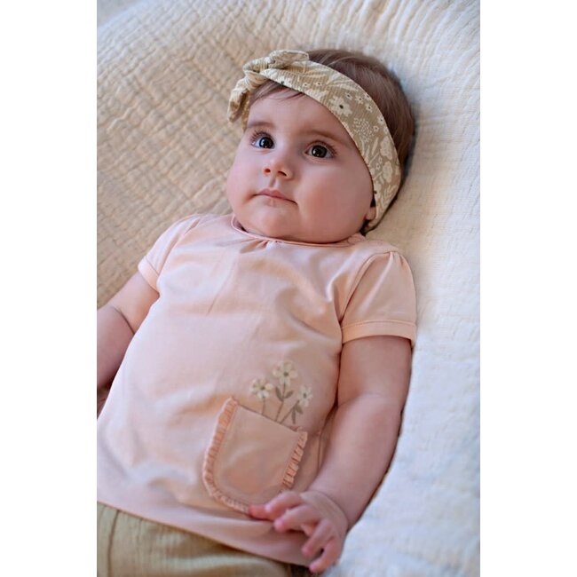 Feetje - T-shirt Perzik - Let Your Dreams Blossom