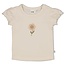 Feetje - T-shirt met Crochet Bloem Offwhite - Let Your Dreams Blossom