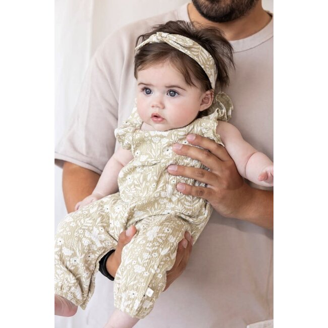 Feetje - Jumpsuit Crinkle AOP Groen - Let Your Dreams Blossom