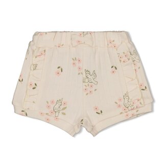 Feetje Feetje - Short Pointelle Rib AOP Offwhite - Let Your Dreams Blossom
