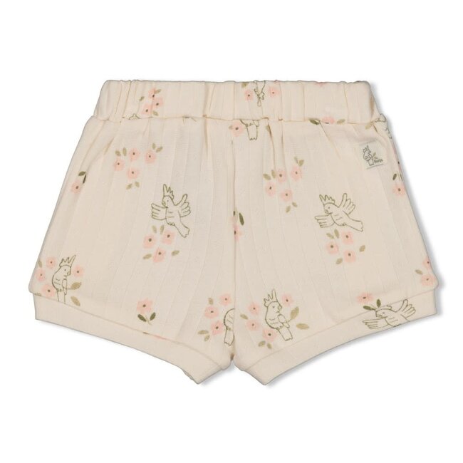 Feetje - Short Pointelle Rib AOP Offwhite - Let Your Dreams Blossom