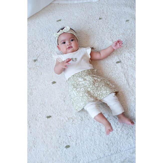 Feetje - Legging / Broek Pointelle Rib Offwhite - Let Your Dreams Blossom