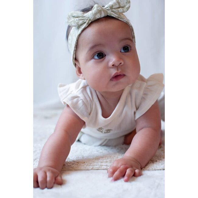 Feetje - Haarband Crinkle AOP Groen - Let Your Dreams Blossom