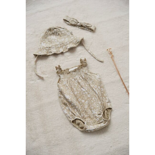 Feetje - Romper Crinkle AOP Groen - Let Your Dreams Blossom