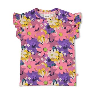 Feetje Feetje - T-shirt AOP Roze - Rolling into Spring