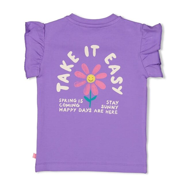Feetje - T-shirt Paars - Rolling into Spring