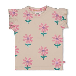 Feetje Feetje - T-shirt AOP Offwhite - Rolling into Spring