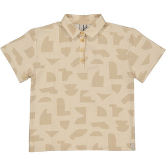 Levv Levv - Shirt Bertus - AOP Sand Graphic