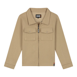 SKURK Skurk - Zip Overshirt Silly - Sand