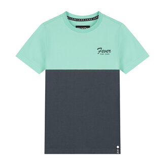 SKURK Skurk - T-shirt Thays - Colourblock Mint/Grey