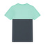 Skurk - T-shirt Thays - Colourblock Mint/Grey