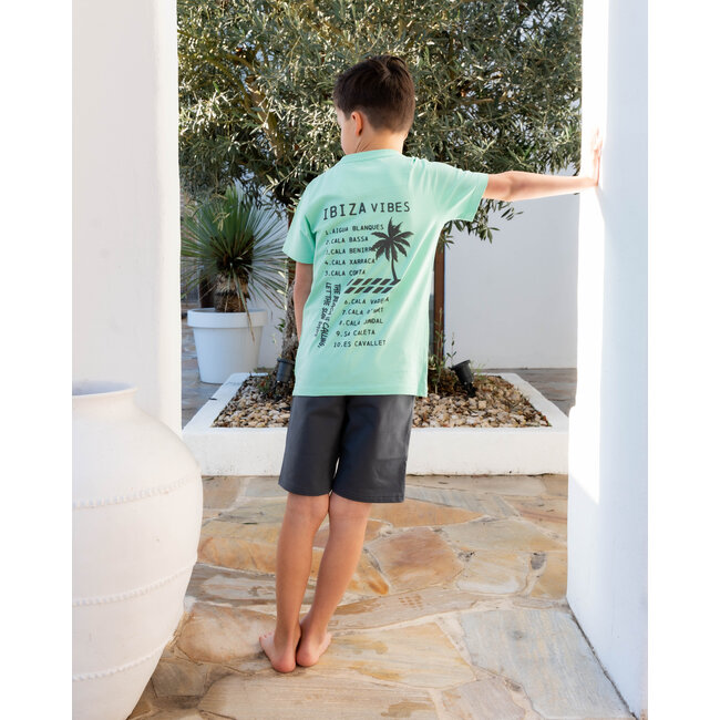 Skurk - Short Bali - Grey/Mint