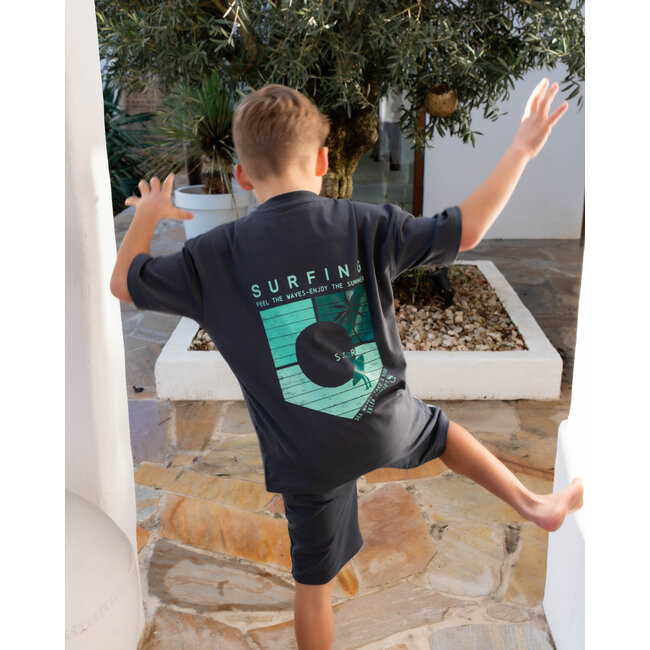 Skurk - Short Bali - Grey/Mint