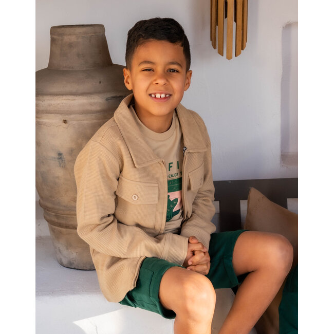 Skurk - Zip Overshirt Silly - Sand