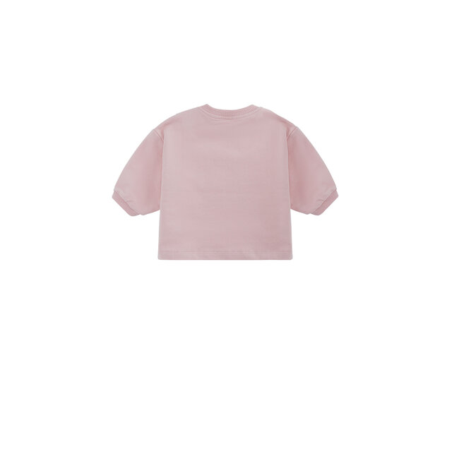 Petite Maison - Sweater with Chest Print Ker - Pastel Pink