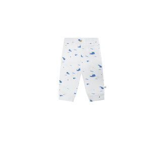 Petite Maison Petite Maison - Jersey Pants with Button Sky - AOP Blue Whale