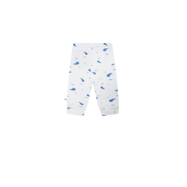 Petite Maison - Jersey Pants with Button Sky - AOP Blue Whale