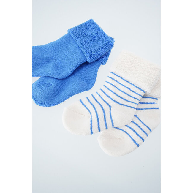 Petite Maison - 2-pack Terry Socks Rocks - Regata Blue
