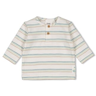 Feetje Feetje - Longsleeve Streep Offwhite - You Croc My World