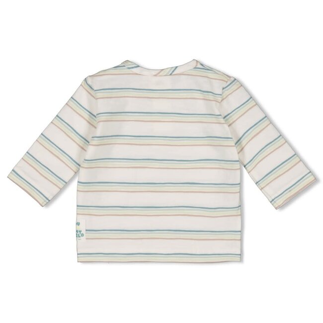 Feetje - Longsleeve Streep Offwhite - You Croc My World