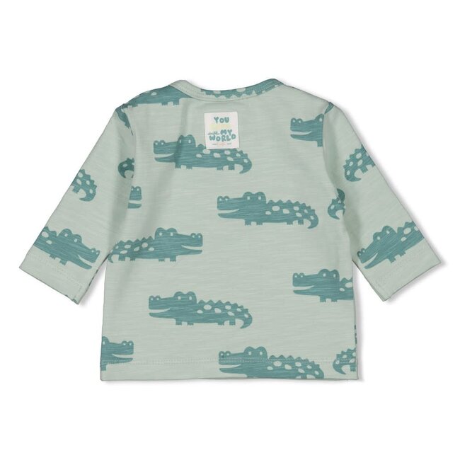 Feetje - Longsleeve AOP Mint - You Croc My World