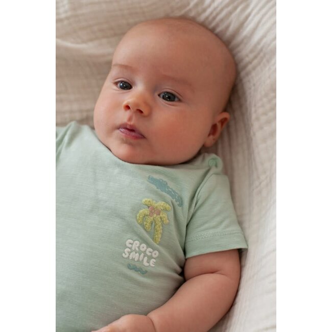 Feetje - T-shirt Mint - You Croc My World