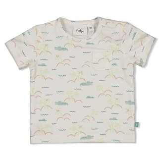 Feetje Feetje - T-shirt AOP Offwhite - You Croc My World
